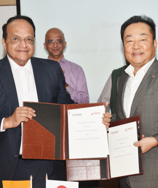 Somaiya Vidyavihar University signs MoU in collaboration  with the Shimadzu Corporation