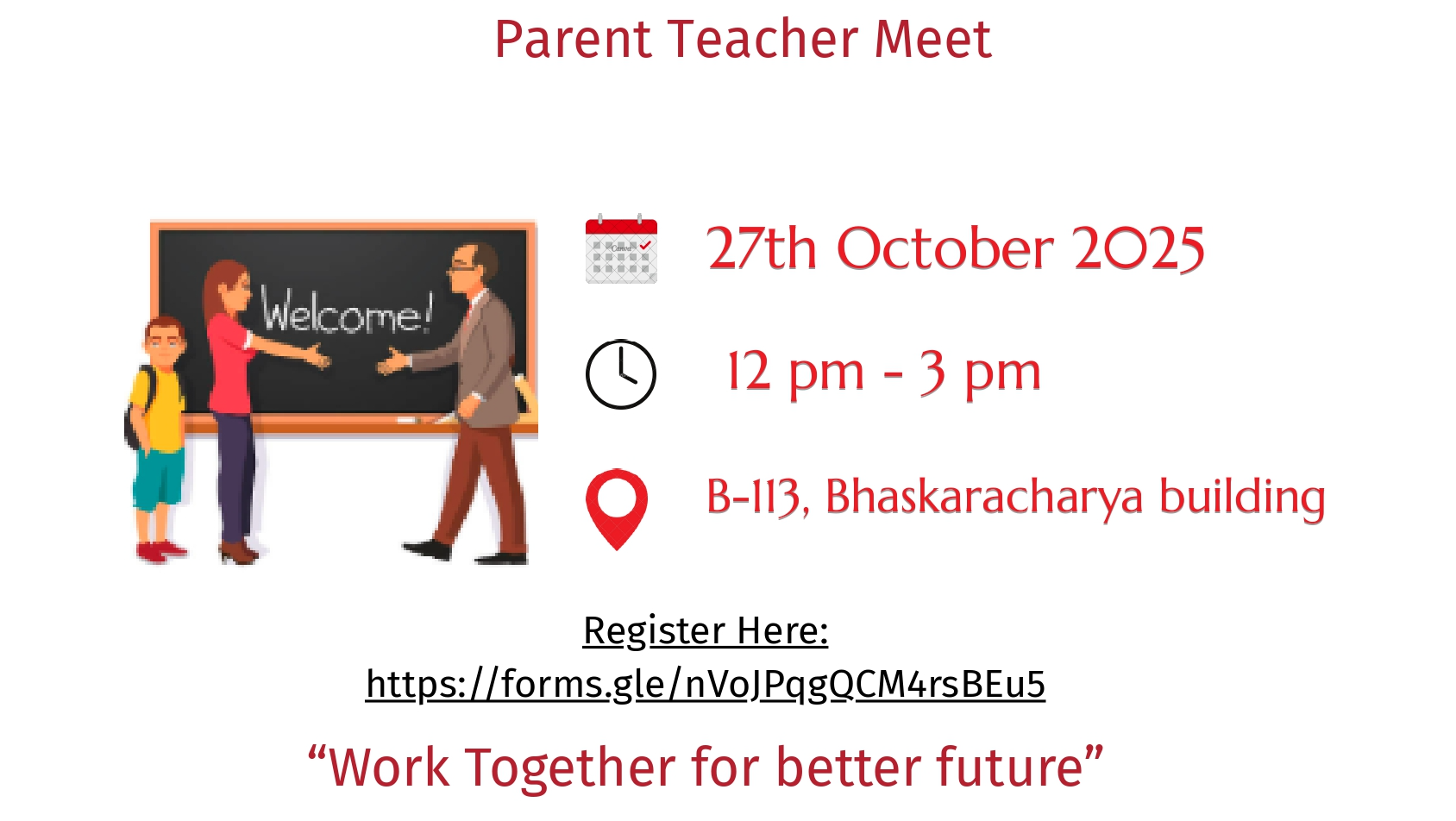 2025-10-27 12:00:00  Parents Teacher meet