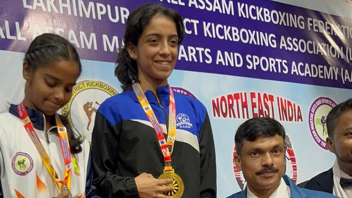 2025-10-31 10:14:00  Mahi Gohil Wins Gold at KFI National Kickboxing Championship 2025