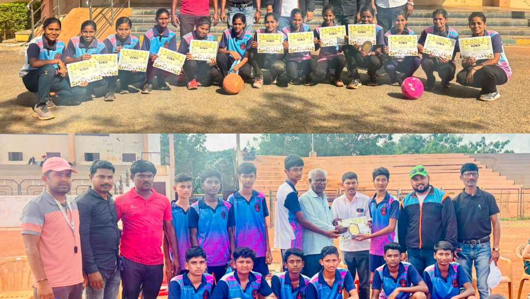 2025-11-02 11:14:00  Somaiya Vinay Mandir High School, Sameerwadi (Kannada Medium) Netball Teams Shine at District-level