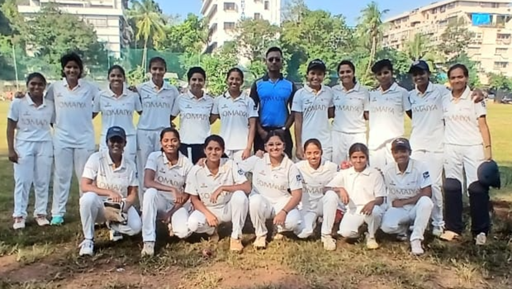 2025-11-10 11:10:00 Somaiya Sports Academy S K Somaiya Vinay Mandir Junior College Girls’ Cricket Team Runner-up at DSO Tournament 2025