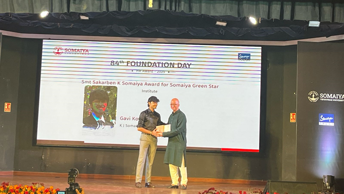 2025-12-01 14:17:00  Smt. Sakarben K. Somaiya Green Star Award