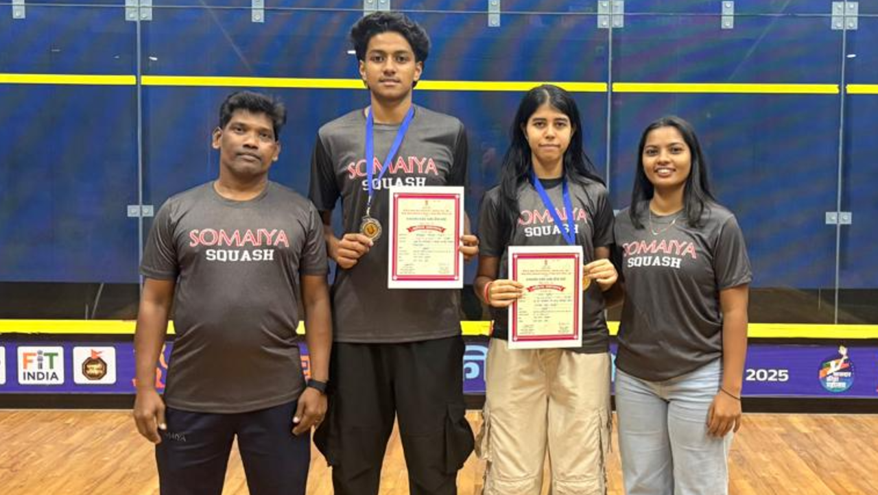 Silver Medal Wins for Somaiya Athletes at the DSO State Squash Championship 2025