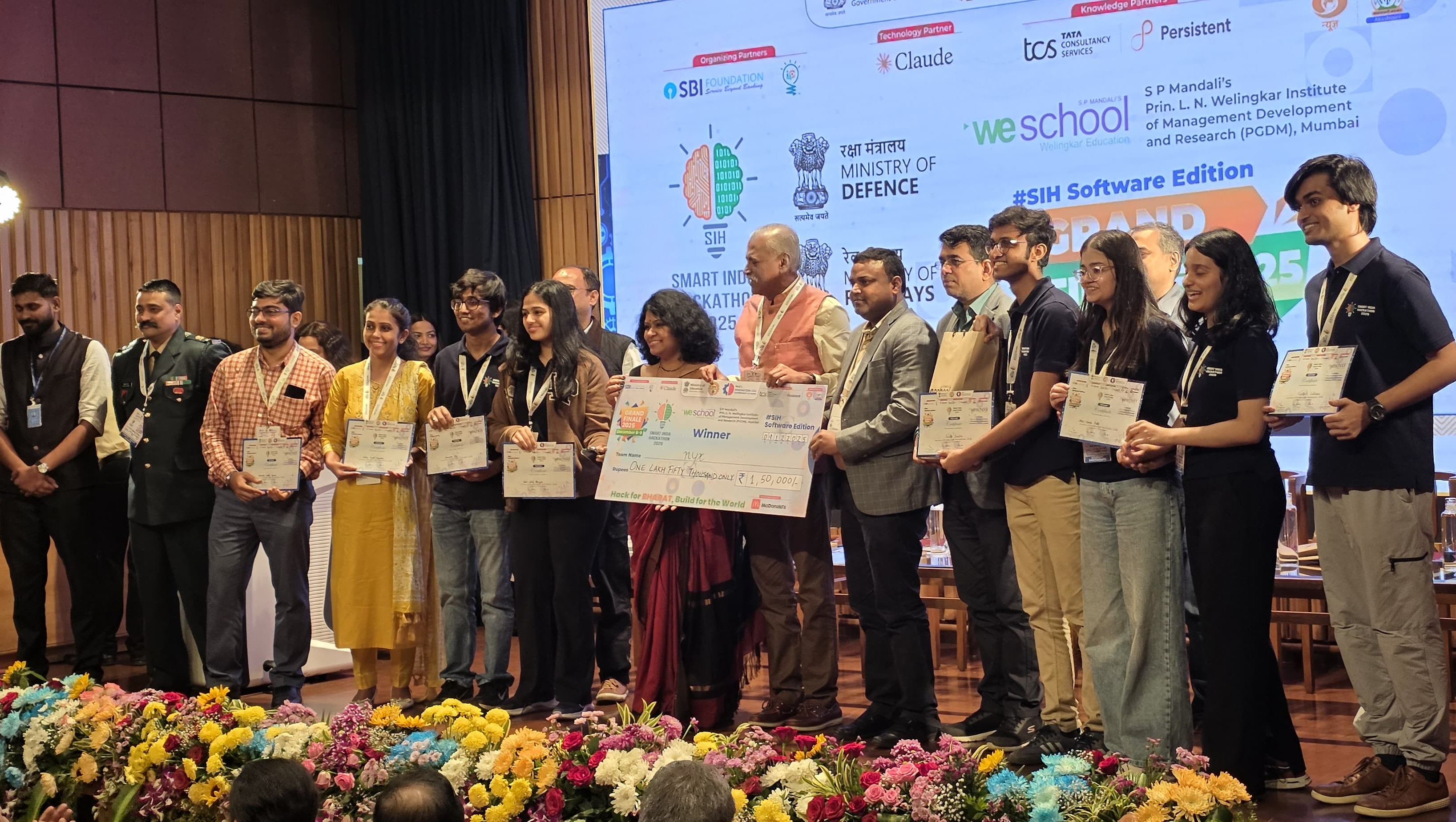 2025-12-09 13:52:00 K J Somaiya School of Engineering First Place National Level Grand Finale SIH 2025