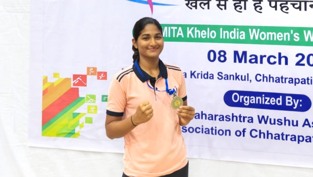 2026-03-16 09:55:00 Somaiya Sports Academy Bhoomi Shetty Wins Silver at Khelo India ASMITA Wushu League