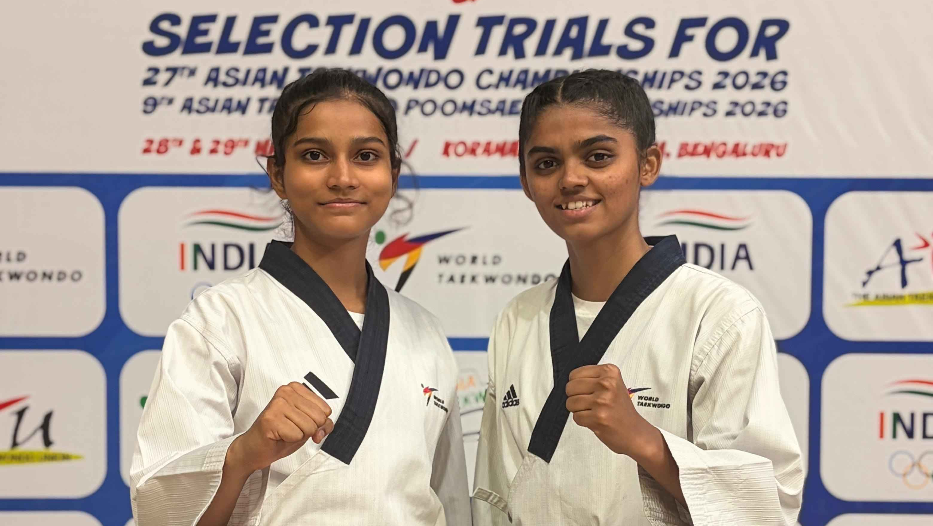 2026-05-20 14:33:00 Somaiya Sports Academy Mrunali Harnekar and Vasundhara Chede to Represent India at Asian Taekwondo Poomsae Championship 2026