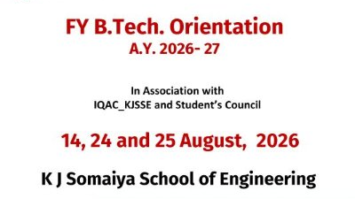2026-08-14 09:00:00  FY B Tech Orientation AY 2026-27