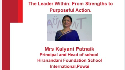 2026-10-06 12:00:00  Workshop on  The Leader within: From Strengths to Purposeful Action by Mrs. Kalyani Patnaik 