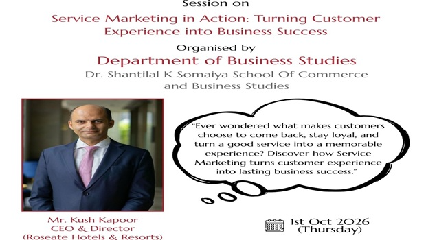 2026-10-01 08:00:00  Session on Service Marketing in Action: Turning Customer Experience into Business Success