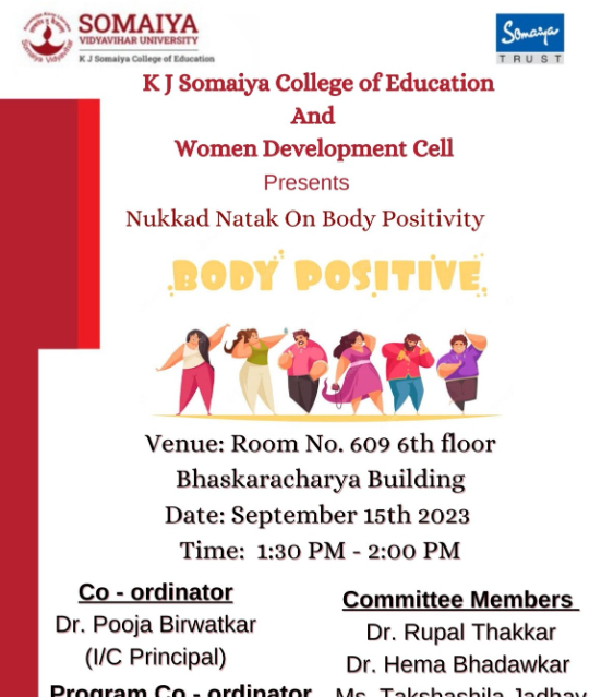 2023-09-15 13:30:00  Nukkad Natak on Body Positivity  Body Positive 
